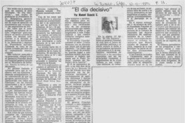 El día decisivo