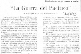 La Guerra del Pacífico.