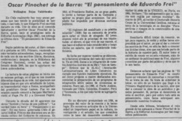 Oscar Pinochet de la Barra; "el pensamiento de Eduardo Frei"