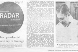 El libro presidencial aparecerá hoy en Santiago