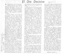 El día decisivo