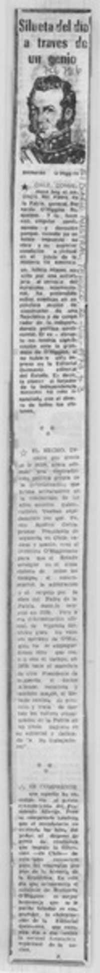 Silueta del día a través de un genio