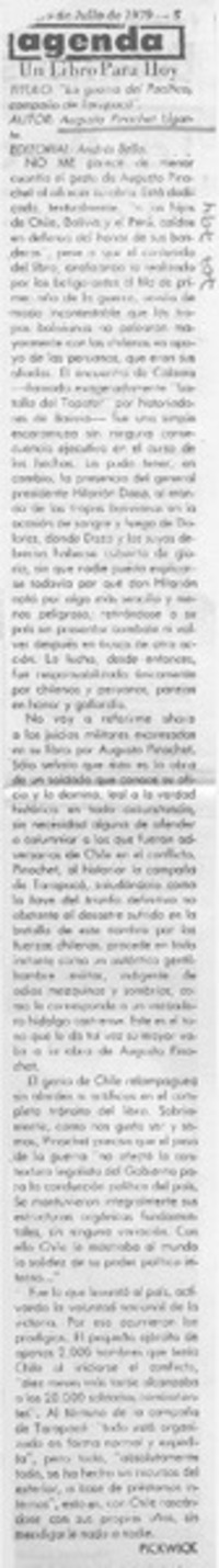 La Guerra del Pacífico campaña de Tarapacá