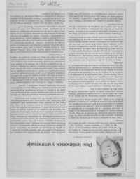 Dos testimonios y un mensaje