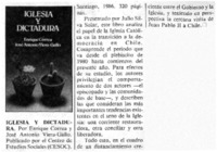 Iglesia y dictadura.