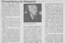 Pensamientos de Alessandri