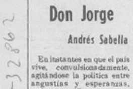 Don Jorge
