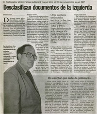 Desclasifican documentos de la izquierda