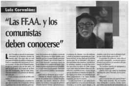 Las FF.AA. y los comunistas deben conocerse": [entrevistas]