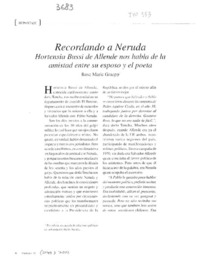 Recordando a Neruda