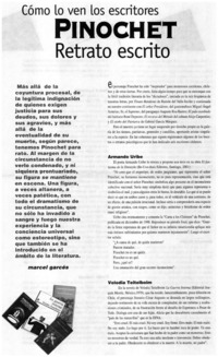 Pinochet retrato escrito