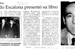 Diputado Escalona presentó su libro