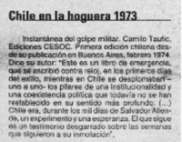Chile en la hoguera 1973