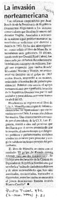 La Invasión norteamericana.