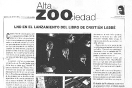 LND en el lanzamiento del libro de Cristián Labbé