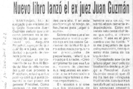 Nuevo libro lanzó el ex juez Juan Guzmán