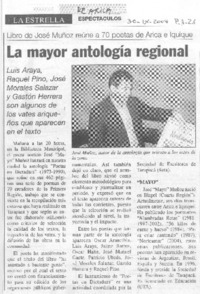 La Mayor antología regional