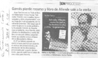 Garcés pierde recurso y libro de Allende sale a la venta