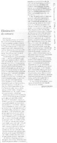Eliminación de censura