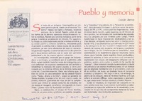 Pueblo y memoria