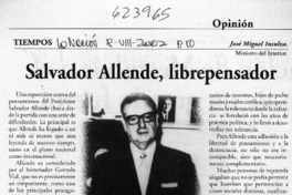 Salvador Allende, librepensador