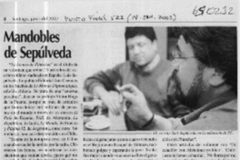 Mandobles de Sepúlveda  [artículo] S. V.