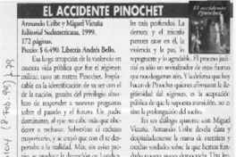 El accidente Pinochet  [artículo] Helmuth Steil