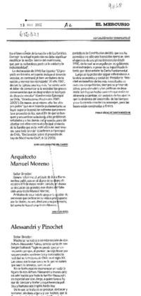 Alessandri y Pinochet  [artículo] Pablo Sáenz de Santa María M.