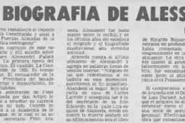 Una biografía de Alessandri