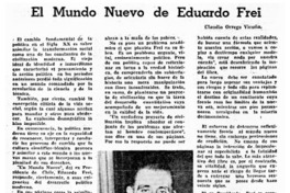 El mundo nuevo de Eduardo Frei