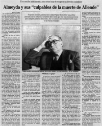 Almeyda y sus "culpables de la muerte de Allende" : [Entrevista]