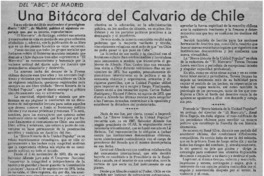 Una Bitácora del calvario de Chile