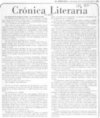 Crónica literaria