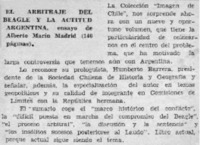 El arbitraje del Beagle y la actitud argentina