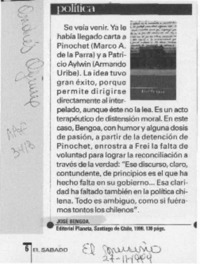 Política  [artículo] Andrés Aguirre.