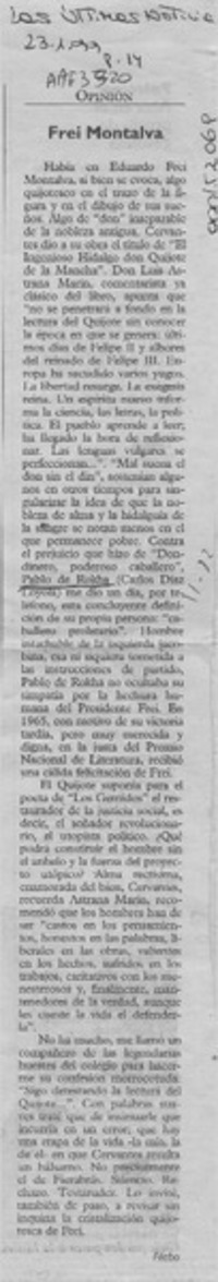 Frei Montalva  [artículo] Filebo.