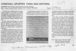 Conchalí, apuntes para una historia