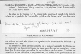 "Iglesia y dictadura"  [artículo] J. A.