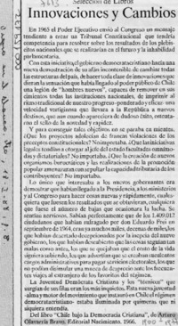 Innovaciones y cambios  [artículo].