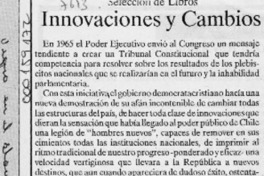 Innovaciones y cambios  [artículo].