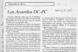 Los Acuerdos DC-PC  [artículo].