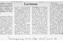 Lecturas  [artículo] Mario Vera.