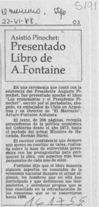 Presentado libro de A. Fontaine