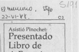 Presentado libro de A. Fontaine