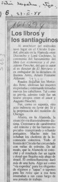 Los Libros y los santiaguinos