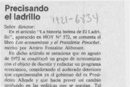 Precisando el ladrillo