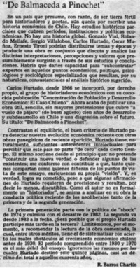 "De Balmaceda a Pinochet"
