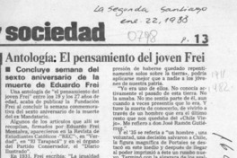 Antología, "El pensamiento del joven Frei"  [artículo].