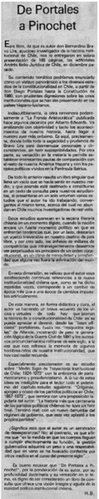 De Portales a Pinochet