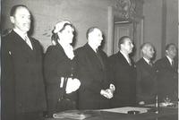 [Gabriel González Videla y Fernando Alessandri]